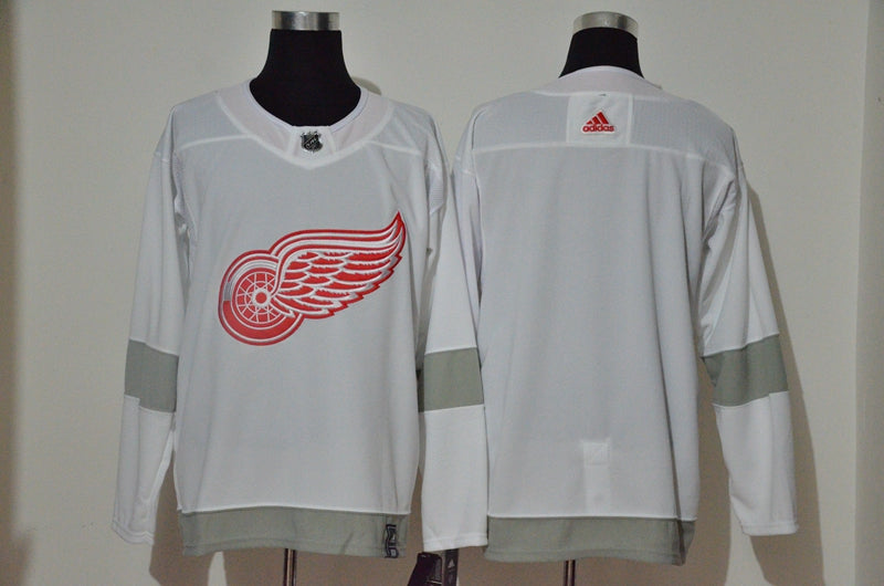 Custom Detroit Red Wings white Reverse Retro jersey