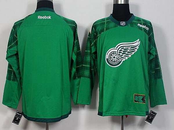 Custom Detroit Red Wings green jersey