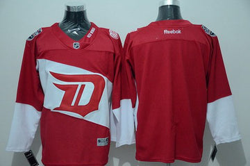 Blank Reebok Detroit Red Wings red Stadium Series jersey