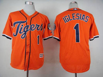 Jose Iglesias Detroit Tigers orange jersey
