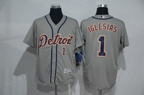 Jose Iglesias Detroit Tigers gray Road jersey