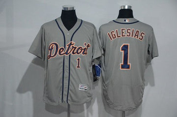 Jose Iglesias Detroit Tigers gray Road jersey