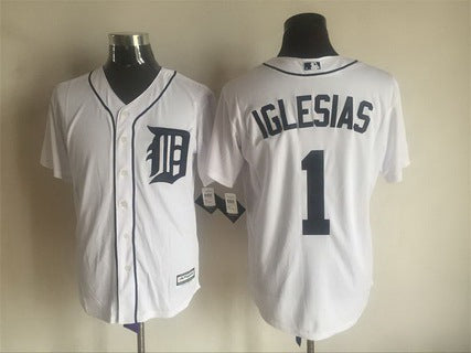 Jose Iglesias Detroit Tigers white Home jersey