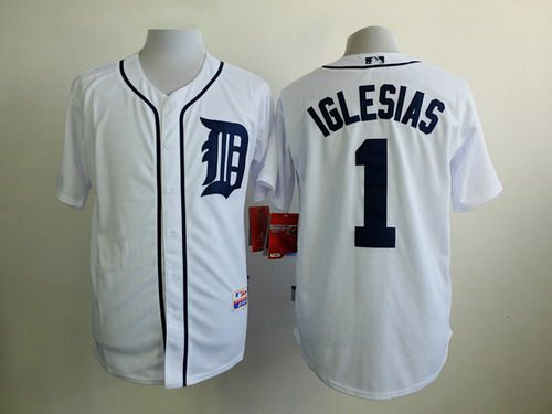 Jose Iglesias Detroit Tigers white jersey