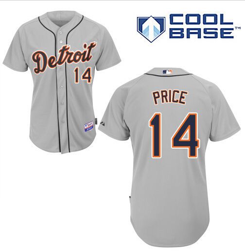 David Price Detroit Tigers gray jersey