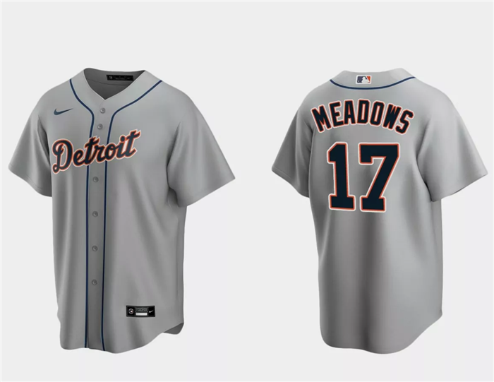 Austin Meadows Detroit Tigers gray jersey