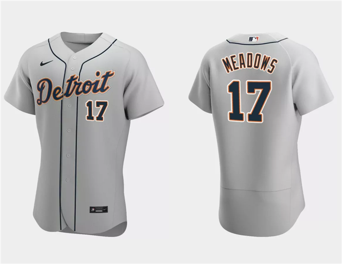 Austin Meadows Detroit Tigers gray jersey