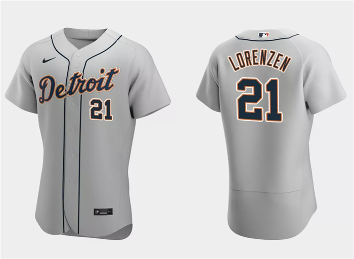 Michael Lorenzen Detroit Tigers gray jersey