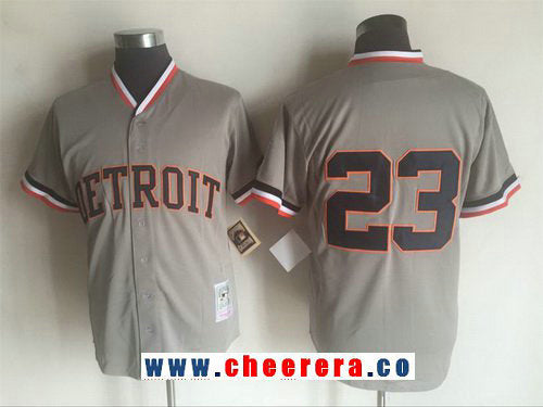 Kirk Gibson Detroit Tigers gray Throwback jersey
