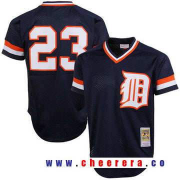 Kirk Gibson Detroit Tigers navy Throwback jersey