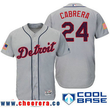 Miguel Cabrera Detroit Tigers gray Fashion jersey