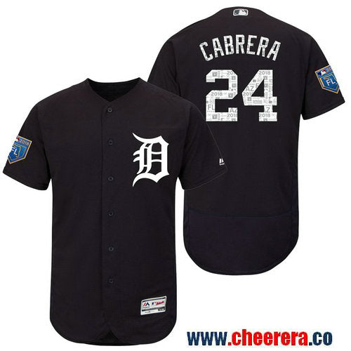 Miguel Cabrera Detroit Tigers navy jersey