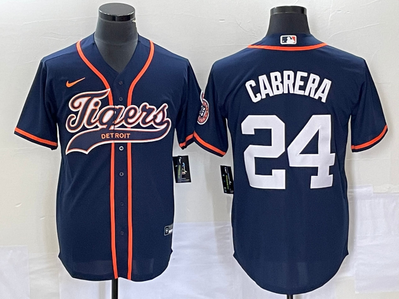 Miguel Cabrera Detroit Tigers navy jersey