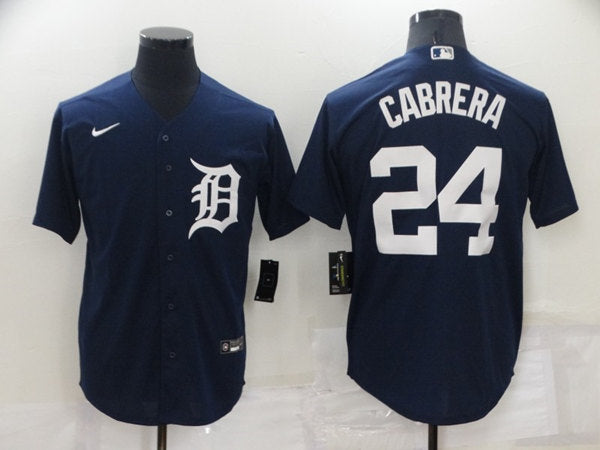 Miguel Cabrera Detroit Tigers navy jersey