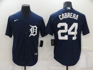 Miguel Cabrera Detroit Tigers navy jersey