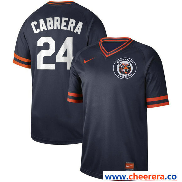 Miguel Cabrera Detroit Tigers navy Legend jersey