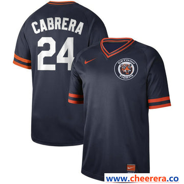Miguel Cabrera Detroit Tigers navy Legend jersey