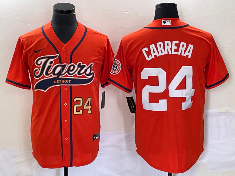 Miguel Cabrera Number Detroit Tigers orange jersey