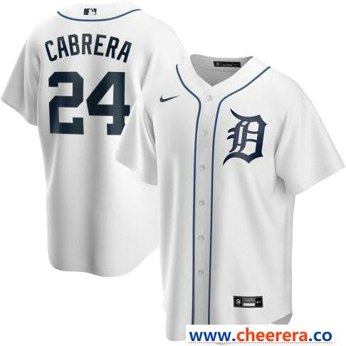 Miguel Cabrera Detroit Tigers white jersey