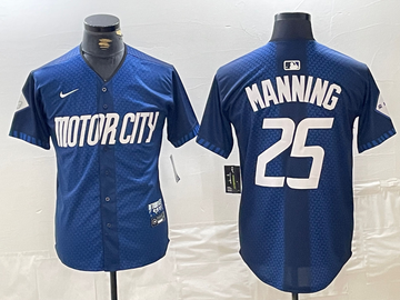 Matt Manning Detroit Tigers navy City Connect jersey