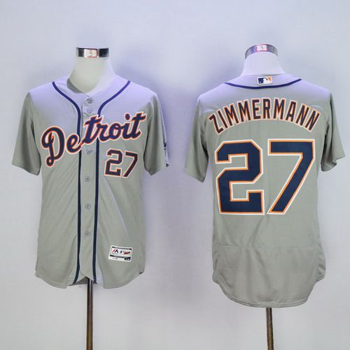 Jordan Zimmermann Detroit Tigers gray Road jersey
