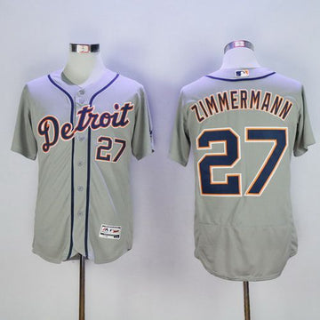 Jordan Zimmermann Detroit Tigers gray Road jersey