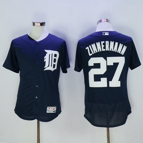 Jordan Zimmermann Detroit Tigers navy jersey