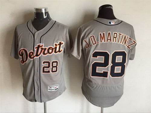 J. D. Martinez Detroit Tigers gray Road jersey