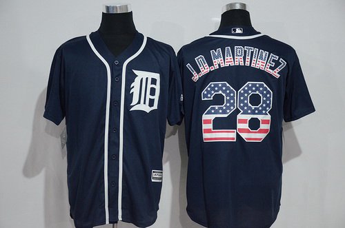 J. D. Martinez Detroit Tigers navy Fashion jersey
