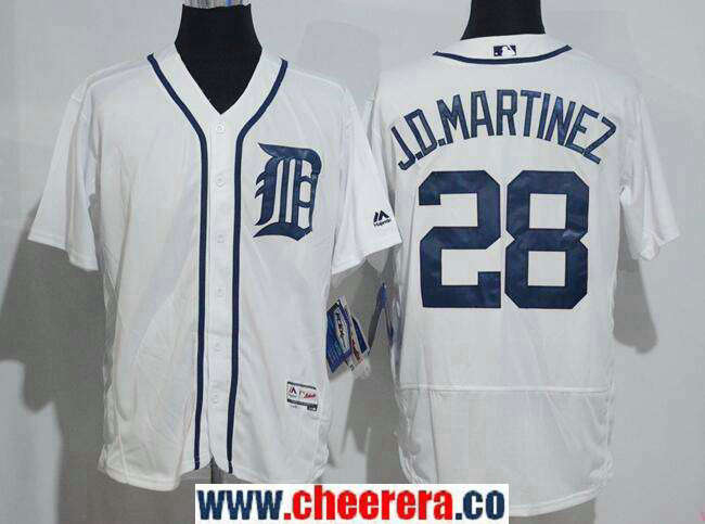 J. D. Martinez Detroit Tigers white Home jersey