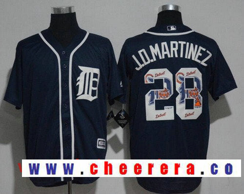 J.D. Martinez Detroit Tigers navy jersey