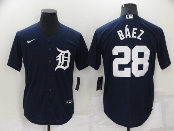 Javier Báez Detroit Tigers navy jersey