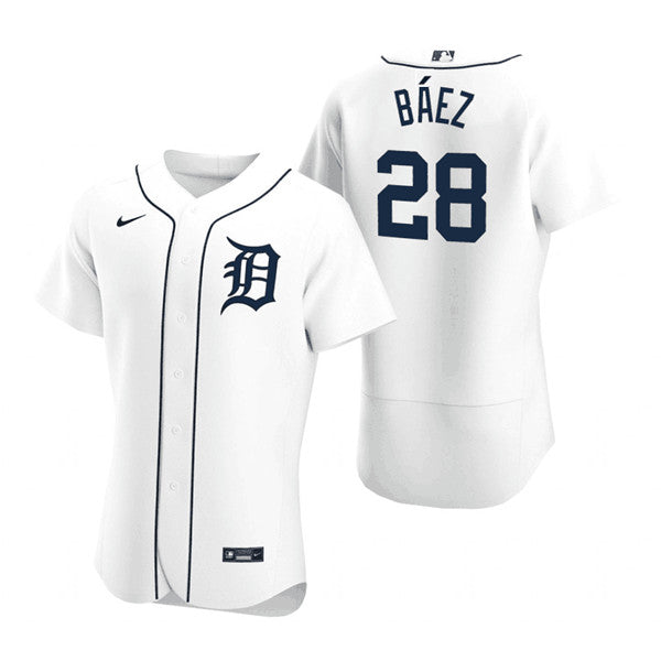 Javier Báez Detroit Tigers white jersey