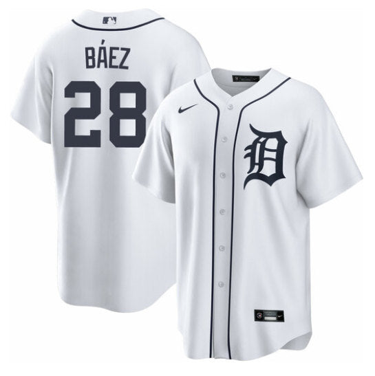 Javier Baez Detroit Tigers white jersey