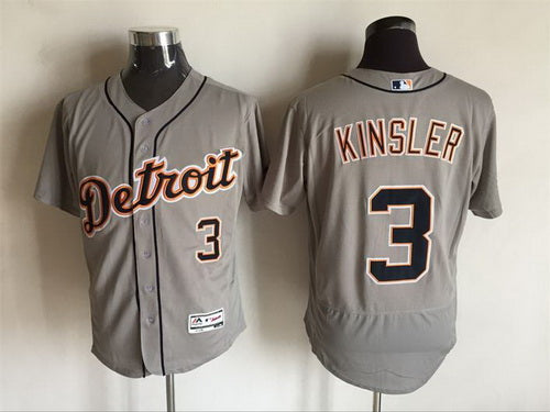 Ian Kinsler Detroit Tigers gray Road jersey