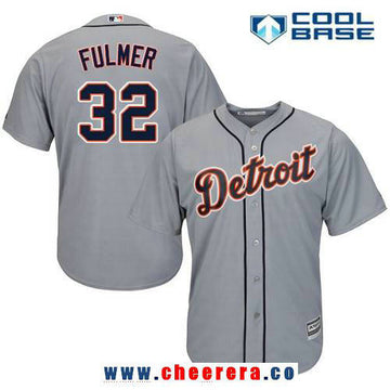 Michael Fulmer Detroit Tigers gray Road jersey