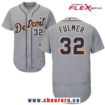 Michael Fulmer Detroit Tigers gray Road jersey
