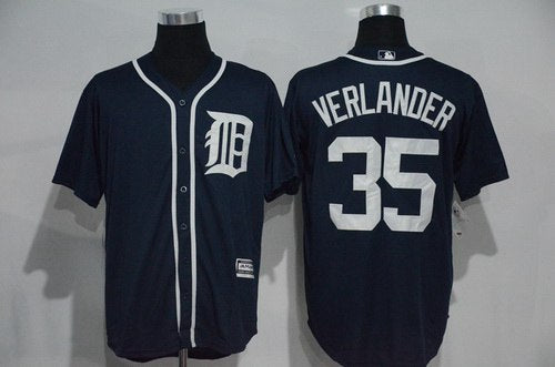 Justin Verlander Detroit Tigers navy jersey