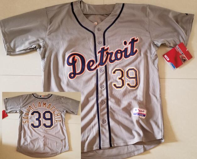 Jarrod Saltalamacchia Detroit Tigers gray Road jersey