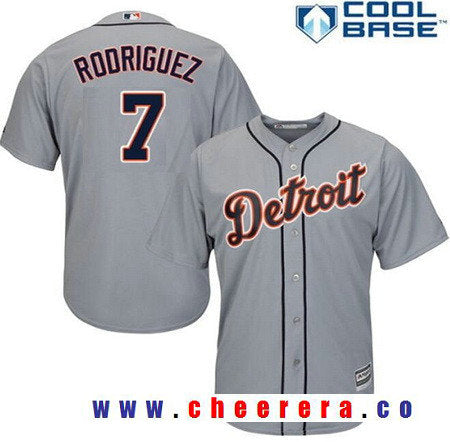 Ivan Rodriguez Detroit Tigers gray jersey