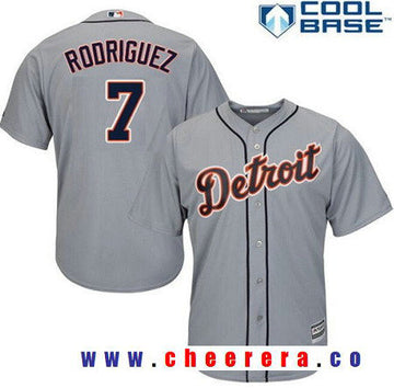Ivan Rodriguez Detroit Tigers gray jersey