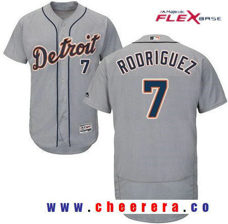 Ivan Rodriguez Detroit Tigers gray jersey