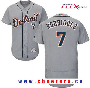Ivan Rodriguez Detroit Tigers gray jersey