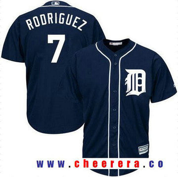 Ivan Rodriguez Detroit Tigers navy jersey