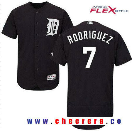 Ivan Rodriguez Detroit Tigers navy jersey