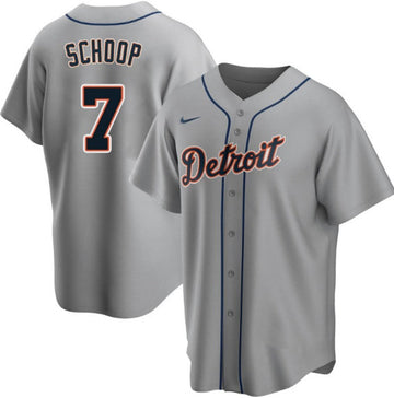 Jonathan Schoop Detroit Tigers gray jersey