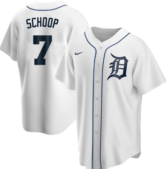 Jonathan Schoop Detroit Tigers white jersey