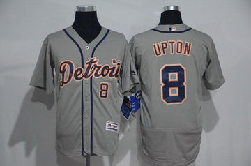 Justin Upton Detroit Tigers gray Road jersey