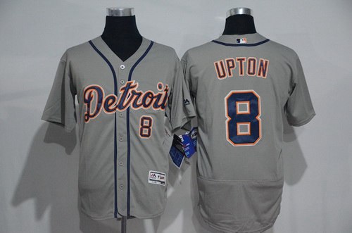 Justin Upton Detroit Tigers gray Road jersey