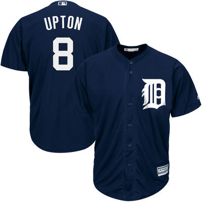 Justin Upton Majestic Detroit Tigers navy jersey